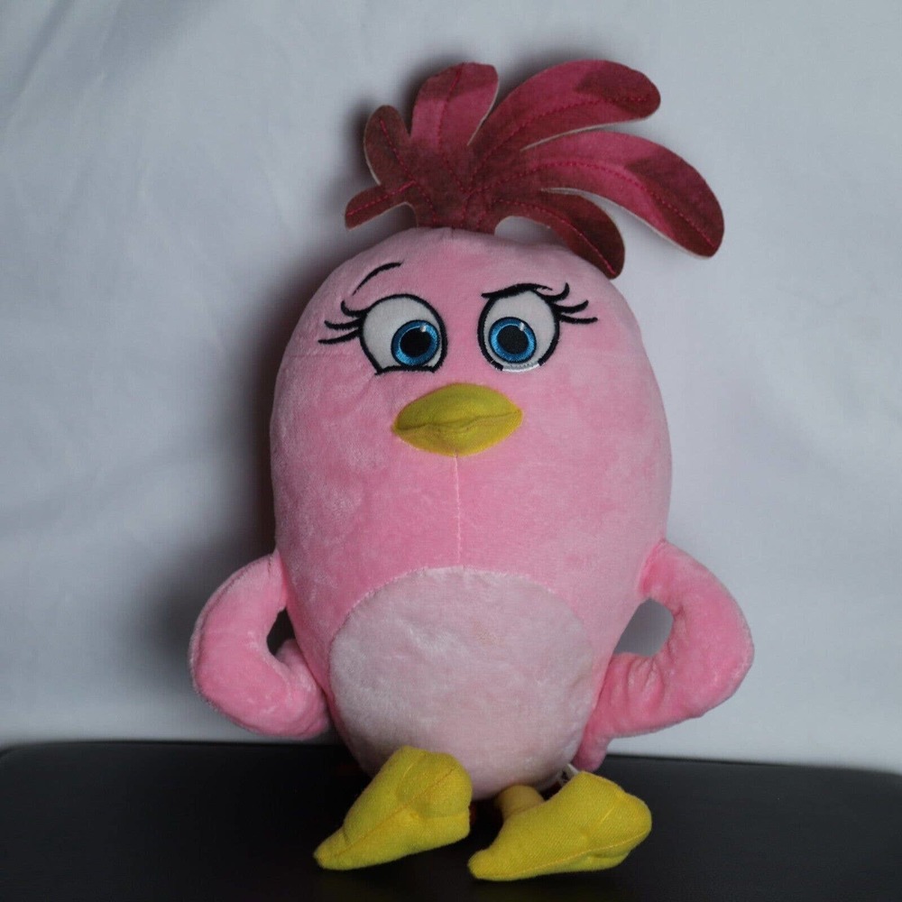 Angry Birds Stella 10” Plush Pink Bird Stuffed Animal Toy - 2017 Movie
